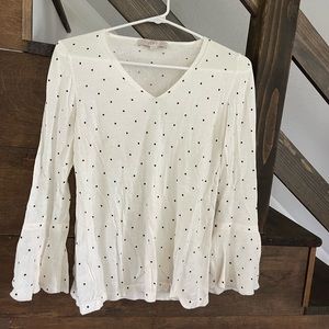 Loft blouse poka dot